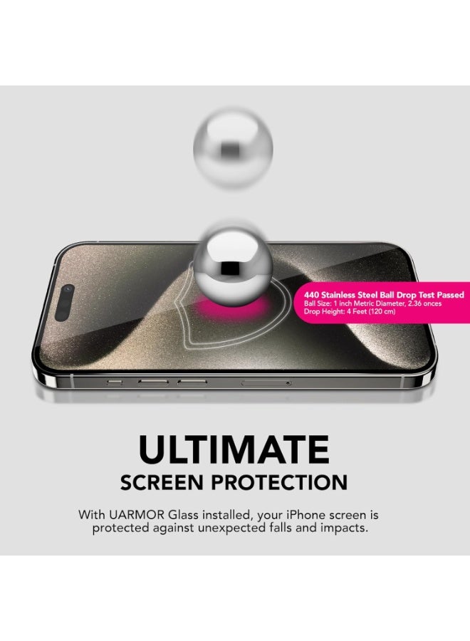 URBBKING Prevention of Peeping Screen Protector Tempered Glass for iPhone 15 - Image 5