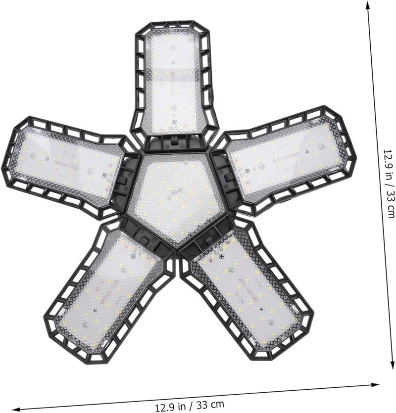 Tehaux 80W Deformable LED Garage Light 5 Panels Wide Voltage For Warehouse Workshop - Image 3