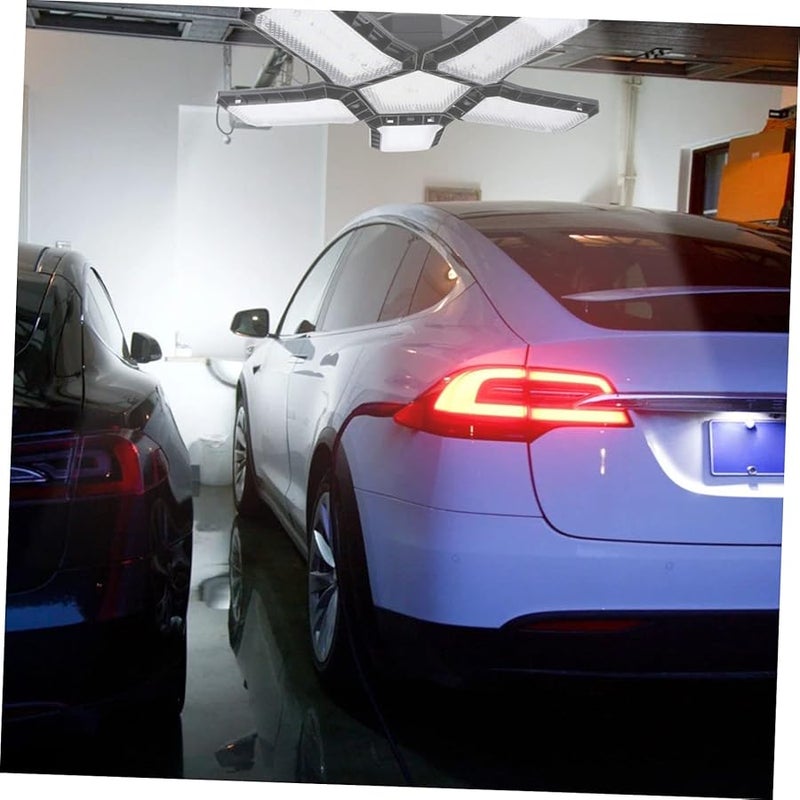 Tehaux 80W Deformable LED Garage Light 5 Panels Wide Voltage For Warehouse Workshop - Image 4