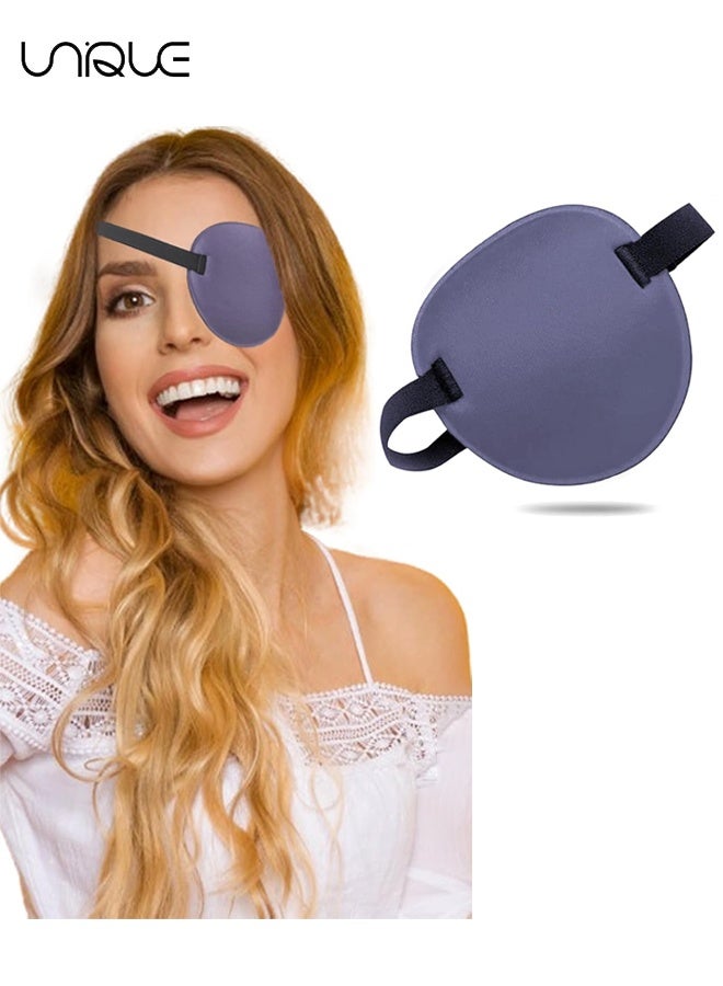 Unique 1 Pcs Eye Mask - 3D Groove Design - Adjustable Eye Mask - Amblyopia Lazy Eye Mask - For Left or Right Eye - Aster Purple - Image 1