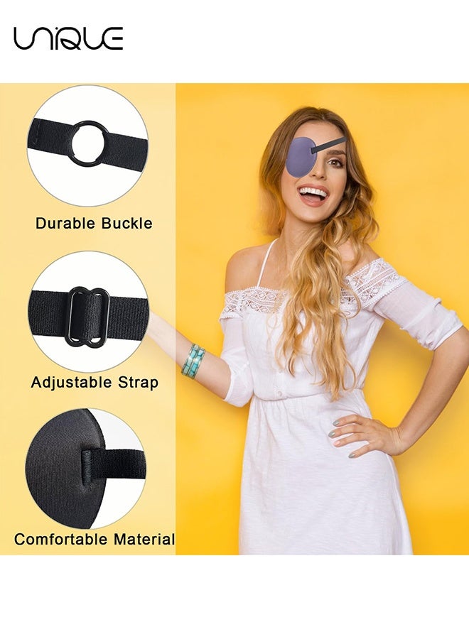 Unique 1 Pcs Eye Mask - 3D Groove Design - Adjustable Eye Mask - Amblyopia Lazy Eye Mask - For Left or Right Eye - Aster Purple - Image 4