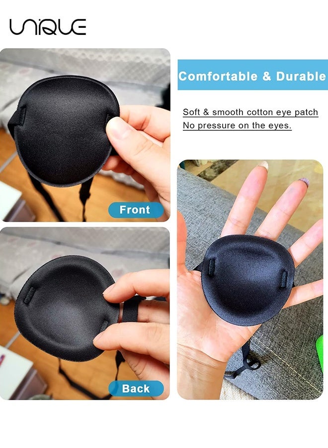 Unique 1 Pcs Eye Mask - 3D Groove Design - Adjustable Eye Mask - Amblyopia Lazy Eye Mask - For Left or Right Eye - Aster Purple - Image 3