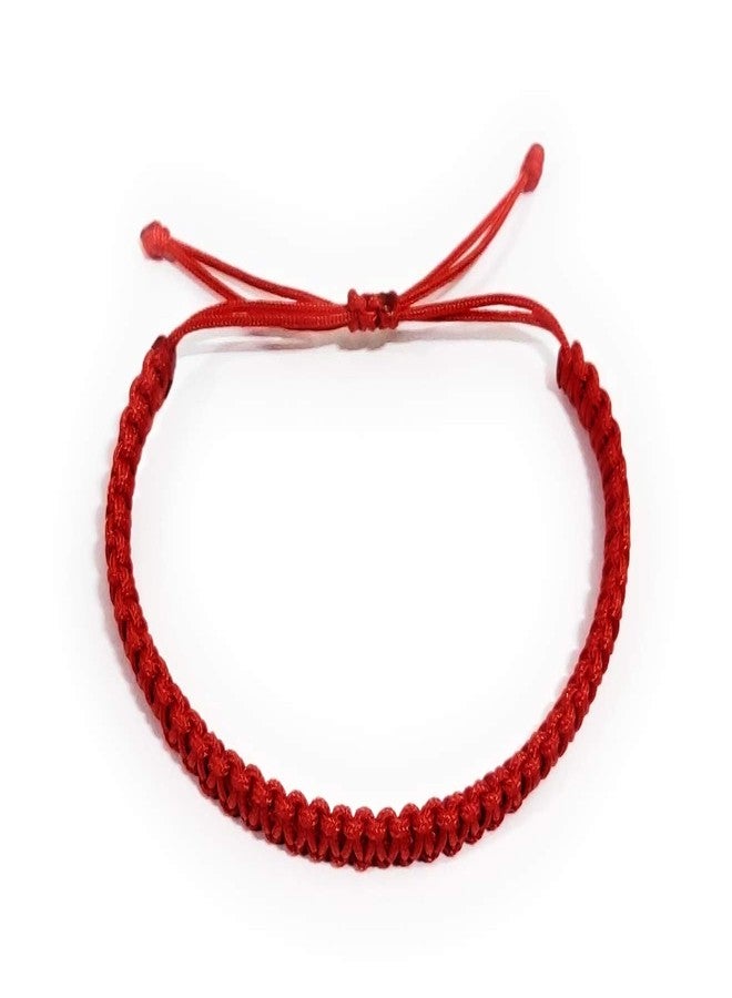 jewel string Red Cord Bracelet Adjustable (1-unit) for girls boys Men & Women(unisex) (Red) - Image 4