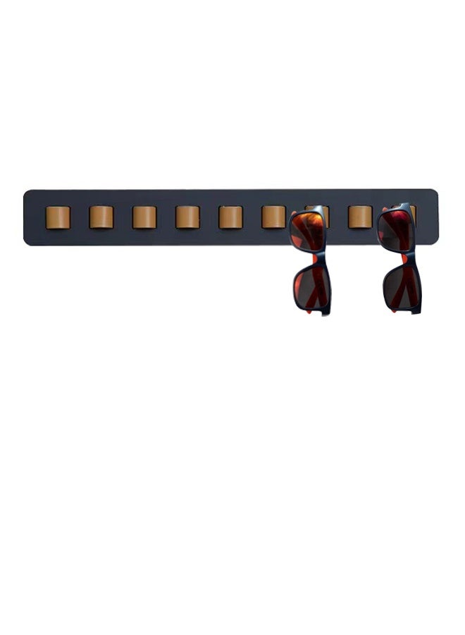 Uptyia Sunglasses Organizer Laelr Wood Wall Mounted Sunglasses Storage Adhesive Eyeglasses Holder Stand Eyewear Hanging Display Sunglasses Hanger Glasses Holder for Entryway Living Room Bedroom Home Decor - Image 1