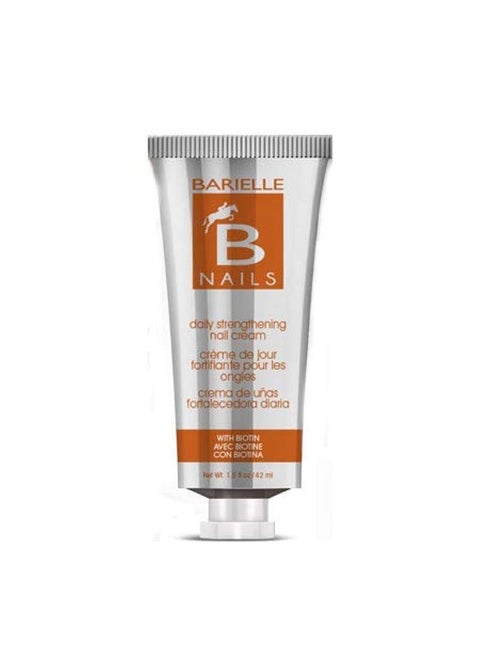 Barielle Nails Daily Strengthening Nail Cream with Biotin 1.5 Ounce - for Splitting, Brittle, Ridged, Breaking, Soft and Damaged Nails, Leaves Nails Strong, Healthy and Revitalized
