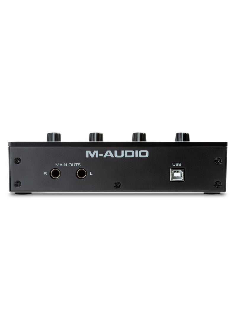 M-Audio M-Track Duo 48-KHz, 2-channel USB Audio Interface with 2 Combo Inputs with Crystal Preamps, and Phantom Power - Image 4