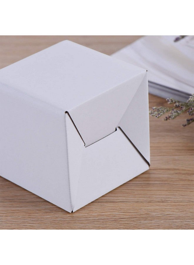 Lainrrew 12 Pcs Shipping Boxes 5X5X5Inches White Kraft Corrugated Cardboard Boxes Small Mailing Boxes Recyclable Cardboard Box Cube For Shipping And Packing (5X5X5") - Image 5