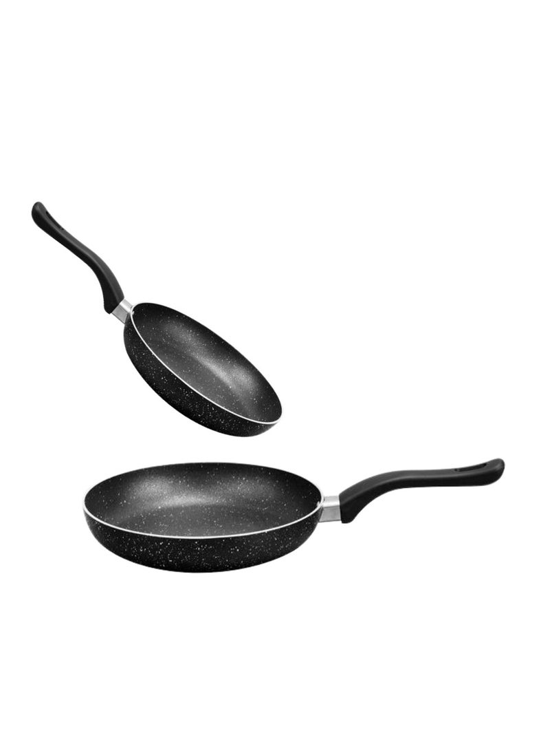 سونكس مقلاة سونيكس الكلاسيكية غير اللاصقة باللون الأسود، قطر 24، سعة 1.7 لتر، عمق 4.5 سم، طلاء جرانيت لا يلتصق أبدًا مع مقبض مقاوم للحرارة، مثالية للقلي والقلي السريع، طهي صحي خالٍ من مادة PFOA - Image 5