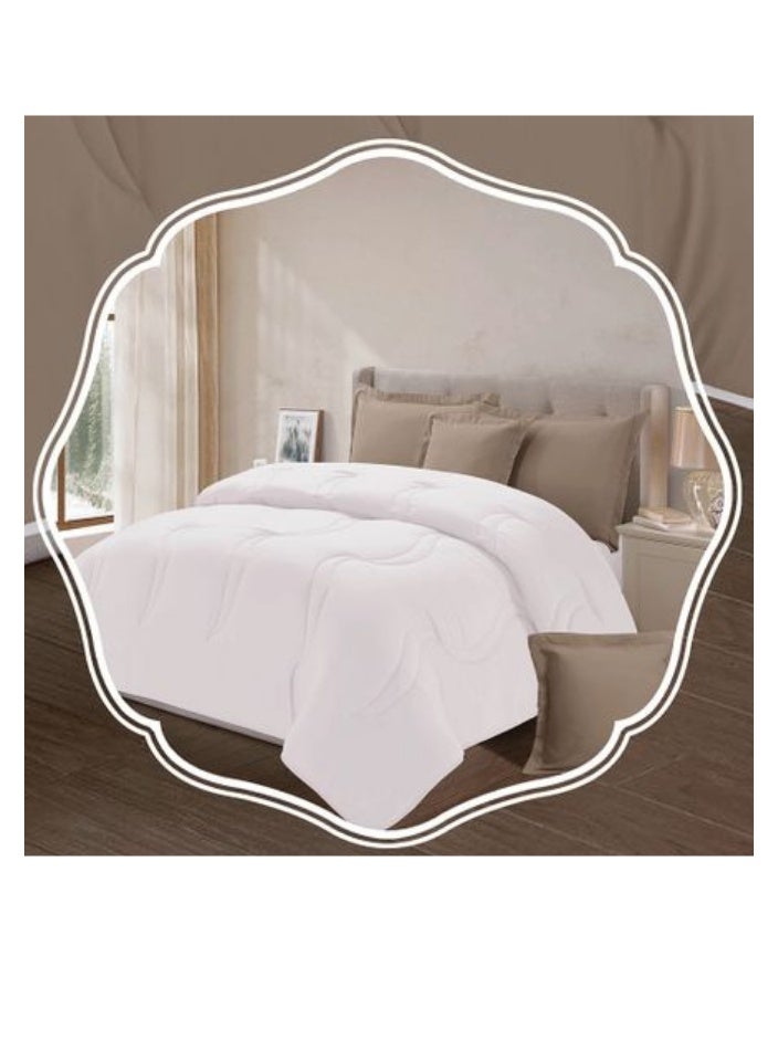 Blue Sky 100% Microfiber Single Bedspread, Solid Design, Reversible, 4-Piece Set, 230X170cm  - Image 3