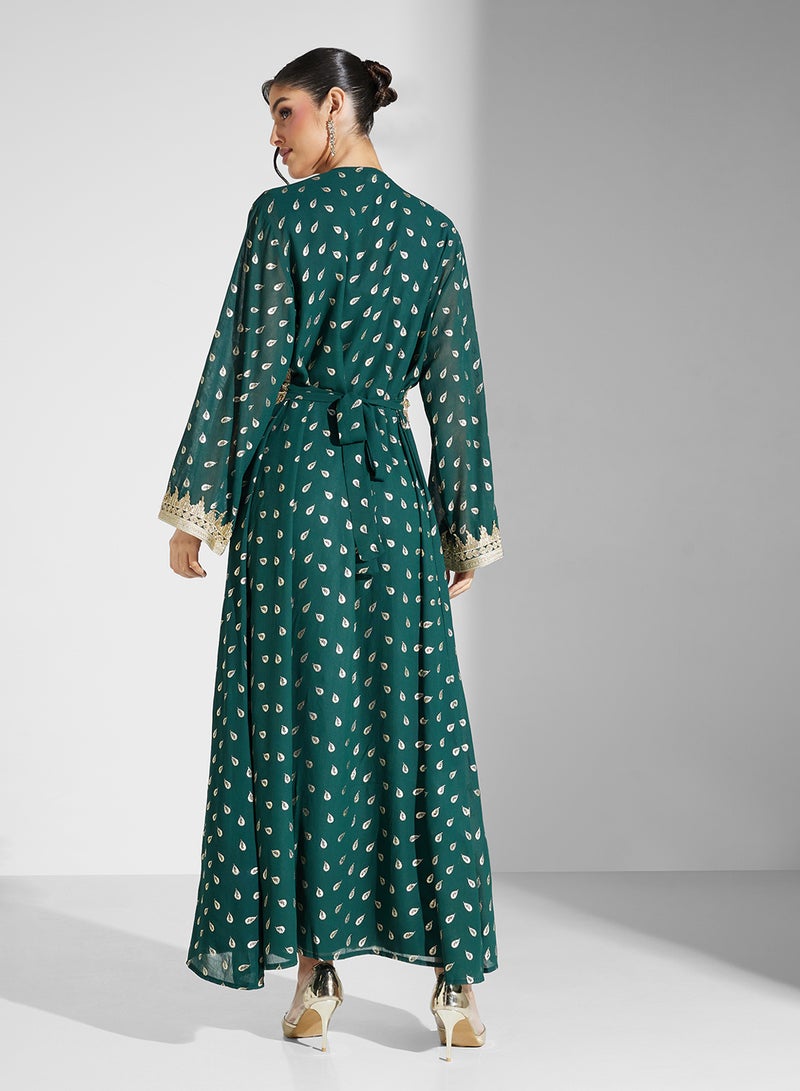 خزانة فستان مغربي بحزام - Image 2