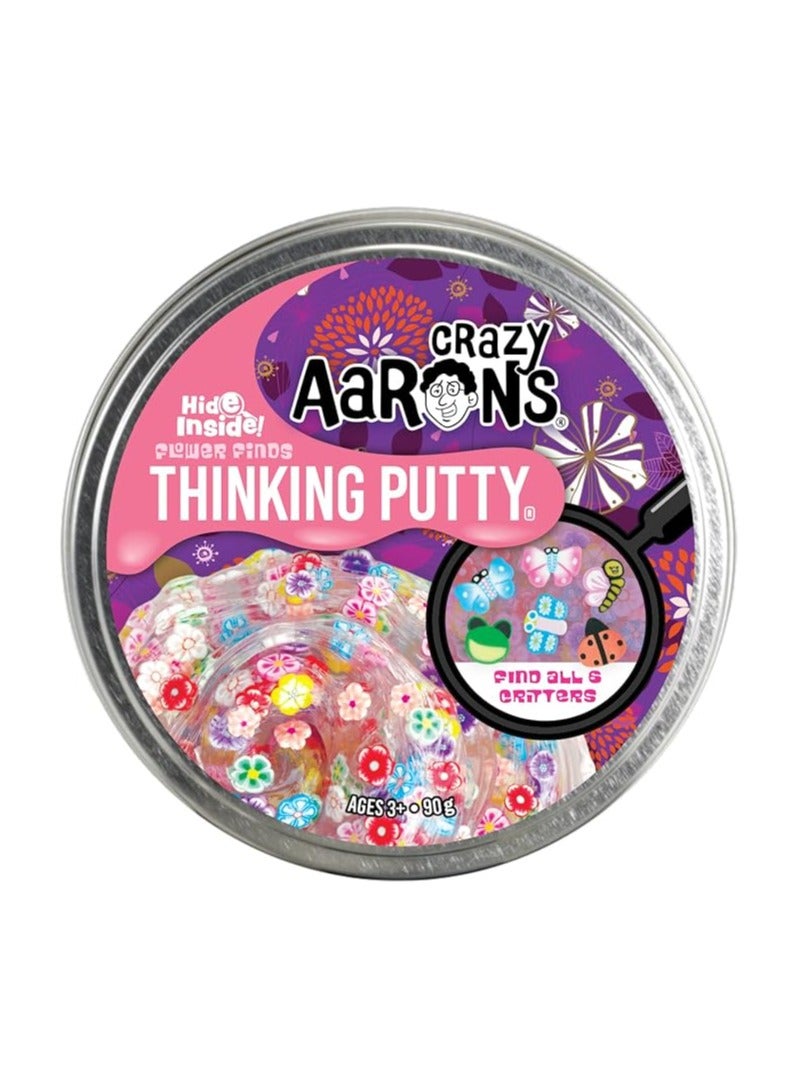 Crazy Aaron's Hide Inside Thinking Putty - Flower Finds, UK Safe Sensory Toy for Kids Ages 3+ - Image 2
