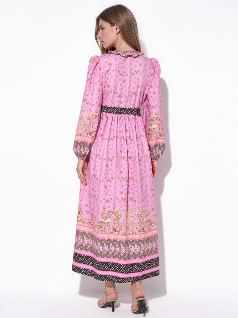 Jennyfer Floral Belted Maxi Dress - Image 3