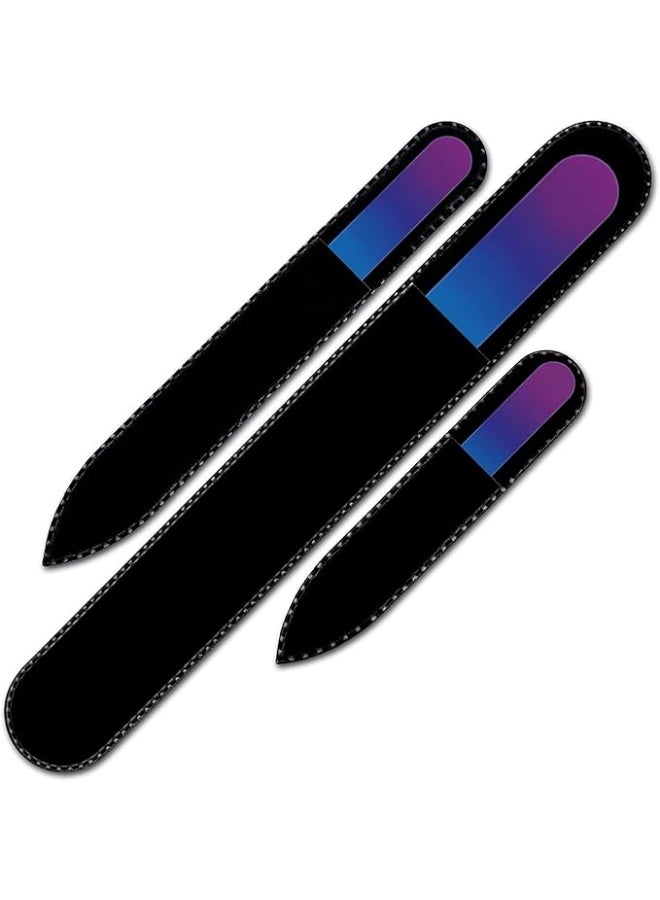 Glass Nail File Set – Tempered Czech Crystal Manicure & Pedicure Tools, Gentle on Nails, Durable & Reusable, Salon Quality, Travel Pouch Included - Image 4