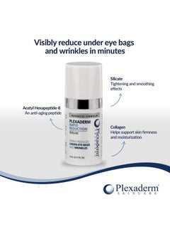 Plexaderm Rapid Reduction Eye Serum Advanced Formula Anti Aging Serum Visibly Reduces Undereye Bags Wrinkles Dark Circles Fine Lines & Crow'S Feet Instantly Instant Wrinkle Remover For Face  - Image 3