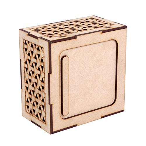 DLEIN Handcrafted Wooden Napkin Holder for Dining Table Tissue Paper Holder by DLEIN Tissue 113 - Image 4