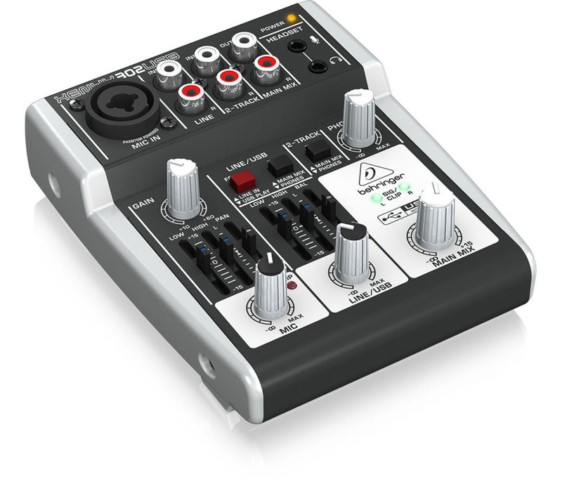 Behringer Xenyx 302USB Mixer with USB- 3 Channels - Image 2