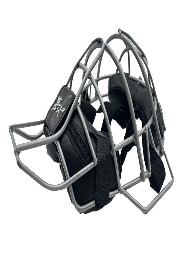 Jadekylin Baseball &t Softball Catcher's mask (Black & Silver) - Image 3