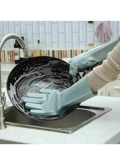 Spaceshoop Magic Silicone Dish Washing Gloves  One Size  - Image 3