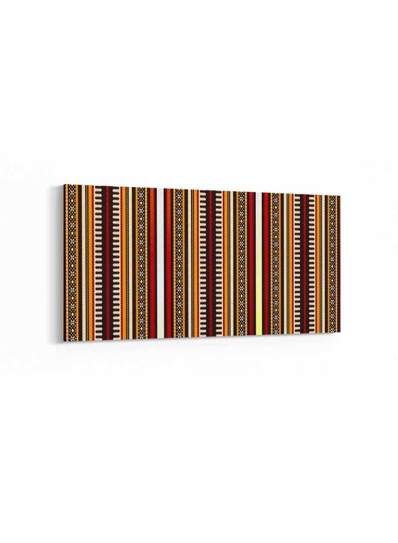 لوحة كانفاس على إطار خشبي بمنظر بانوراما، تصميم سدو عربي مفصل، للمنزل، غرفة المعيشة، المكتب، الديكور - Image 5