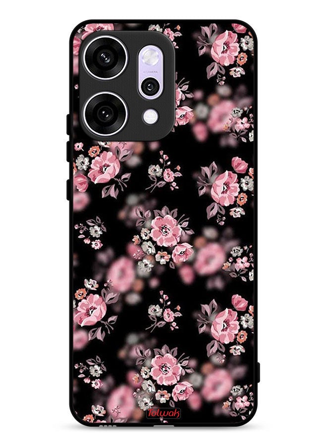 Tolwak Oppo Reno14 Protective Case Cover Portrait Flowers Pattern - Image 1