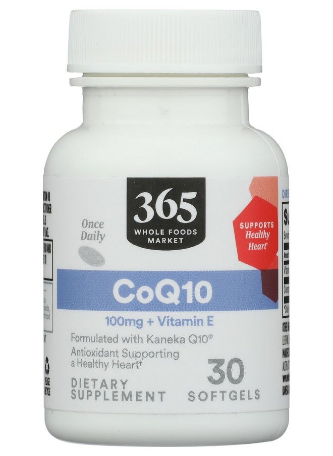 365 by Whole Foods Market 365 by Whole Foods Market, Co Q10 100Mg, 30 Softgels  - Image 1