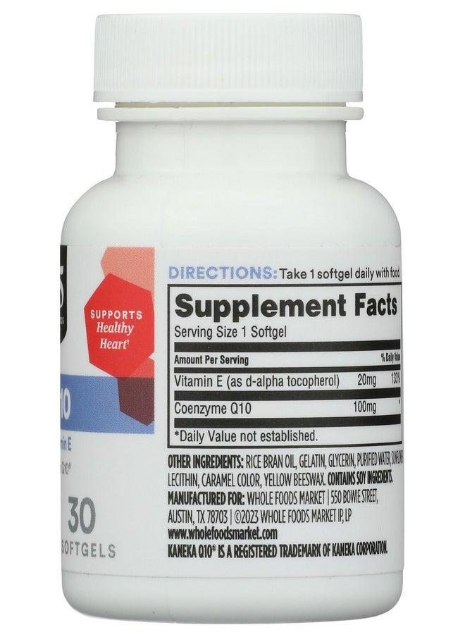 365 by Whole Foods Market 365 by Whole Foods Market, Co Q10 100Mg, 30 Softgels  - Image 4