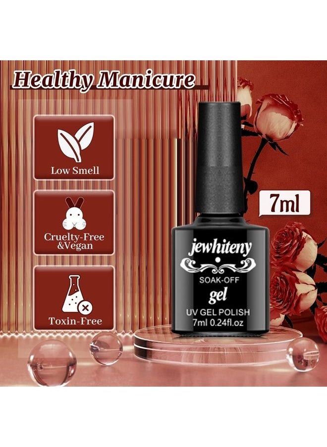 JEWHITENY 30PCS Gel Nail Polish Kit 27 Colors Gel Polish Set Gel Nail Kit Soak Off Nail Gel Polish Set for Manicure Nail Art Salon/Home Starter Kit 