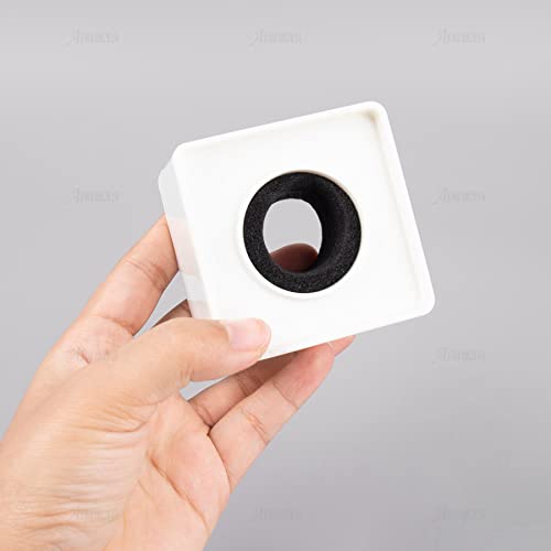 AUEAR, Square White Mic Flag Cube Shaped Microphone Logo DIY Custom for News Interview - Image 3