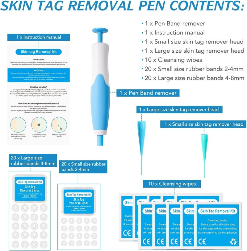 GION Easy Remove Small to Large 2mm8mm Sized Skin Tags Remover Kit at Home Beauty Salon Parlor Warts Remover Skin Face Tag Remover Kit For Men Women 1Pcs - Image 5
