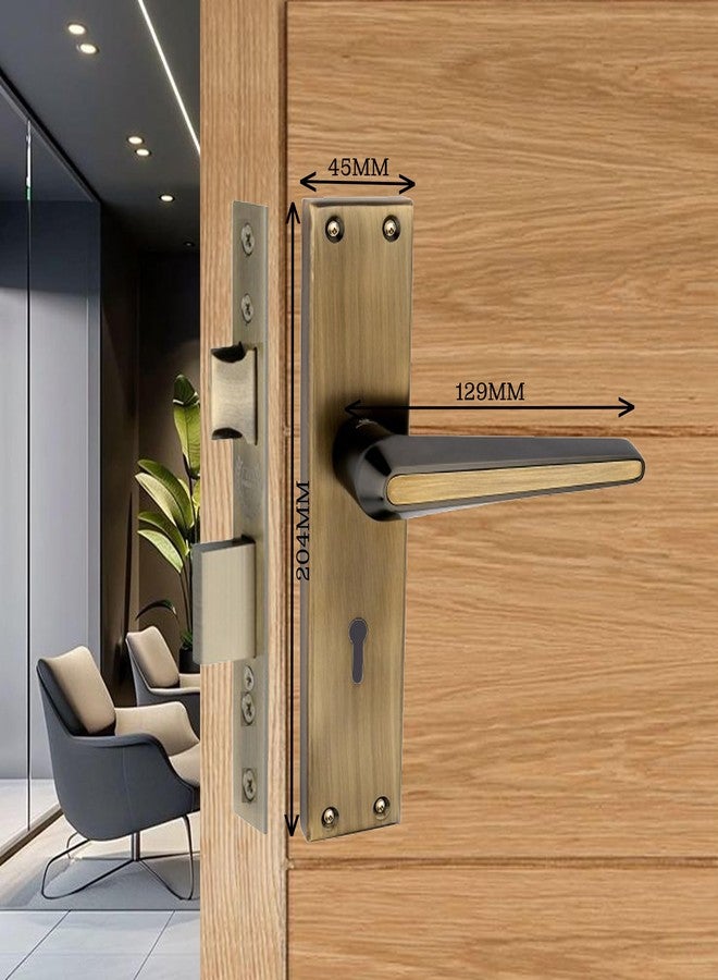Harrison Door Locks for Main Door, Door Lock for Bedroom, Mortise Door Lock Set, Mortise Door Handle, Door Locks Handlesets with 3 Key | Antique Finish | 30608 | for Office/Hotel/Home - Image 3