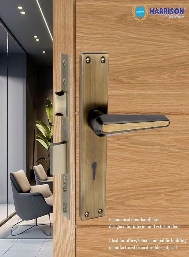 Harrison Door Locks for Main Door, Door Lock for Bedroom, Mortise Door Lock Set, Mortise Door Handle, Door Locks Handlesets with 3 Key | Antique Finish | 30608 | for Office/Hotel/Home - Image 2