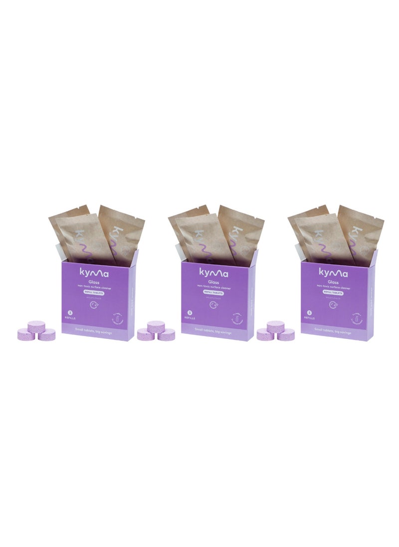 kyma Kyma Glass Cleaner Refill Bundle- Non-Toxic Surface Cleaner Refills - Wildflower Fragrance, Removes Dirt Without Streaks, Eco-Friendly Household Cleaner, Cleans Powerfully and is Affordable  - Image 2