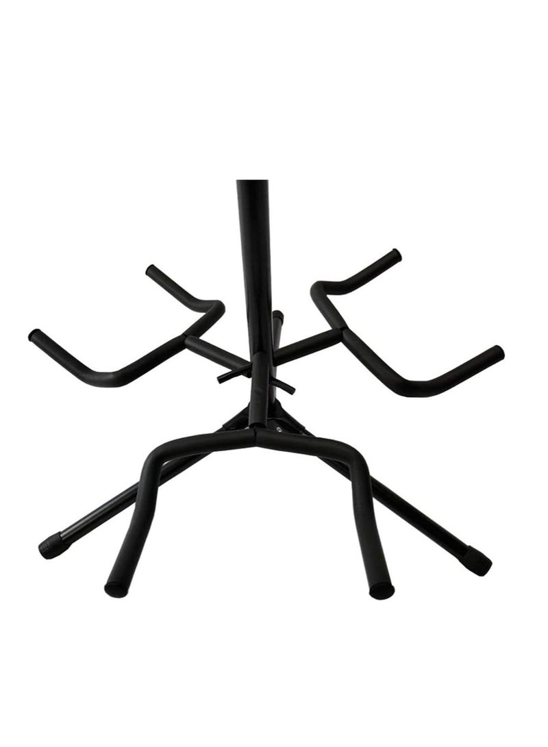 Generic Triple Guitar Stand, Adjustable Floor Stand with 3 Holders, Black Metal Frame for Acoustic Electric Bass - Image 3