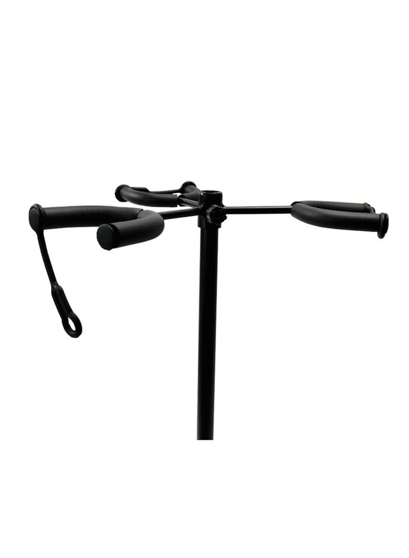 Generic Triple Guitar Stand, Adjustable Floor Stand with 3 Holders, Black Metal Frame for Acoustic Electric Bass - Image 4