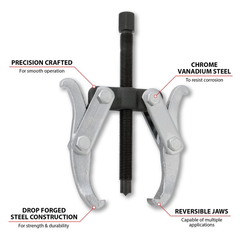 Performance Tool W87124 2 Jaw Gear Puller  3-1/4-Inch Reach X 6-Inch Spread - Image 2