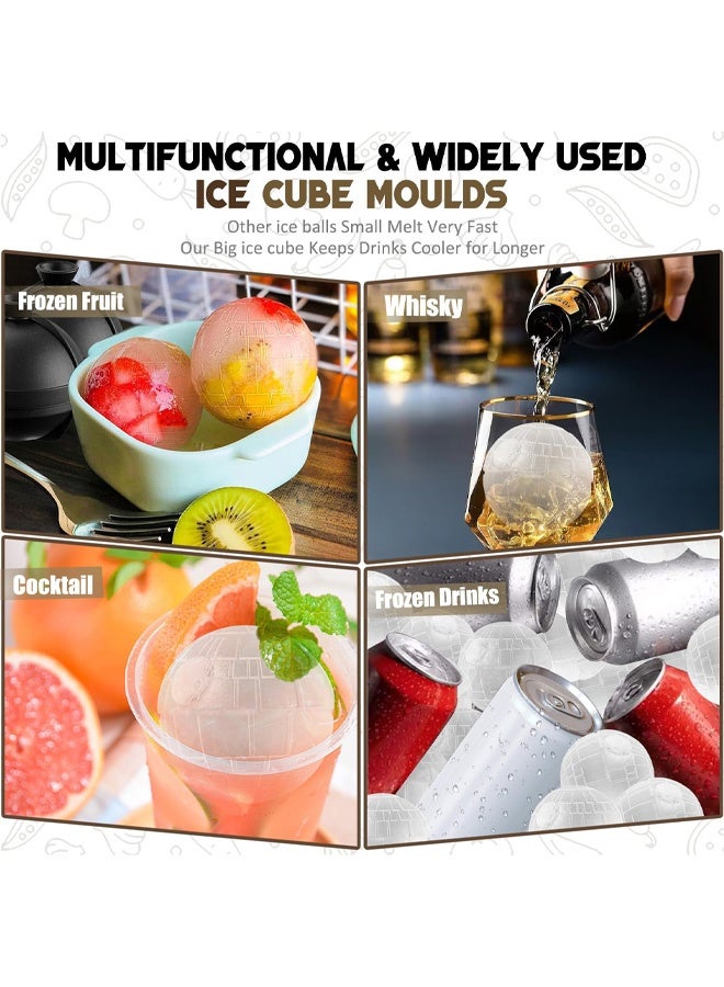 Ice Cube Moulds, Star Wars Large Ice Ball Maker with Leak Proof Lid, Star Silicone Round Ice Cube Ball Mould Easy Release Reusable Sphere Ice Cube Tray for Freezer Cocktails Bourbon - Image 5