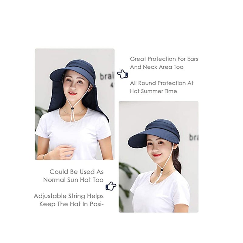 Barakah Wide Brim Sun Hat, Fishing Hat for Men & Women, Outdoor UV Sun Protection Hat, Waterproof Breathable Nylon Hiking Hat, Multifunctional UPF 50 Protection Bucket Fishing Cap - Image 3