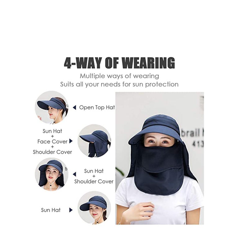 Barakah Wide Brim Sun Hat, Fishing Hat for Men & Women, Outdoor UV Sun Protection Hat, Waterproof Breathable Nylon Hiking Hat, Multifunctional UPF 50 Protection Bucket Fishing Cap - Image 5