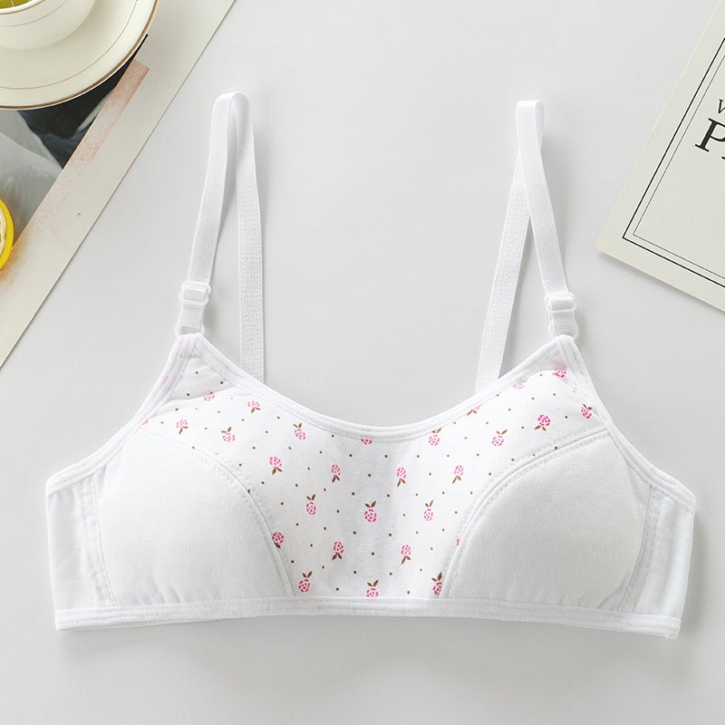 Girls Cotton Tank Top Bra 10-13 Years Pink - Image 2