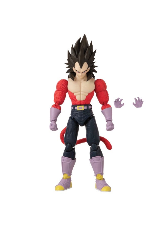 Bandai Dragon Ball Stars Super Saiyan 4 Vegeta 6.5-Inches | Collectible Action Figure | Display Figure | Interchangeable Hands | Perfect Gift for Collectors, Manga & Anime Lovers! - Image 2