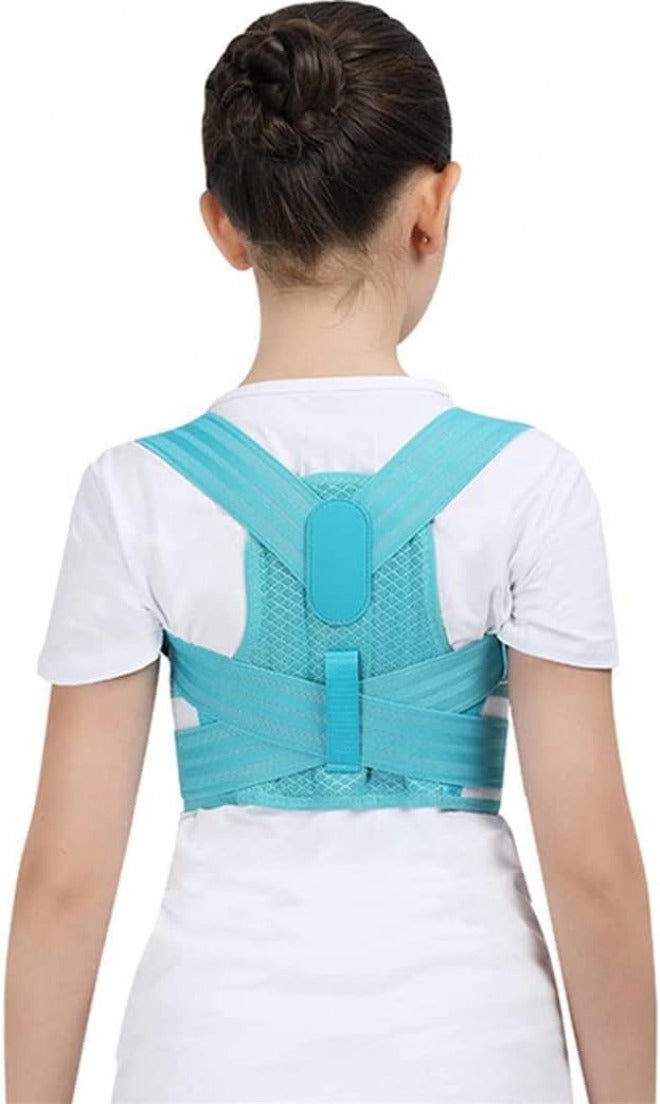 Posture Corrector Adjustable Kids Back Brace Children Upper Back Support Belt Orthopedic Corset Spine Lumbar Brace, Prevent Humpback Back Posture,Pink-Medium,Pink-Medium,Blue-L - Image 1