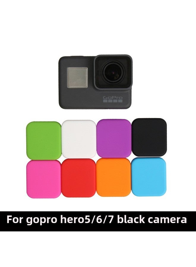 Generic GoPro Accessories For Hero5/6/7 Black Silicone Lens Cover Domestic Accessories Lens Cover Protective Cover-Color:Red - Image 2