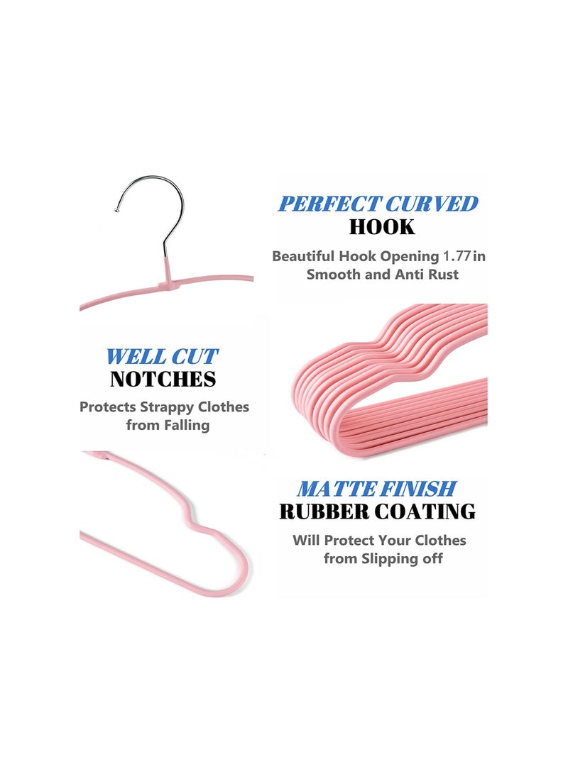 Amber Home 20 Piece Non Slip Metal Baby Coat Hanger Children Hanger Kids Clothes Hanger - Image 3