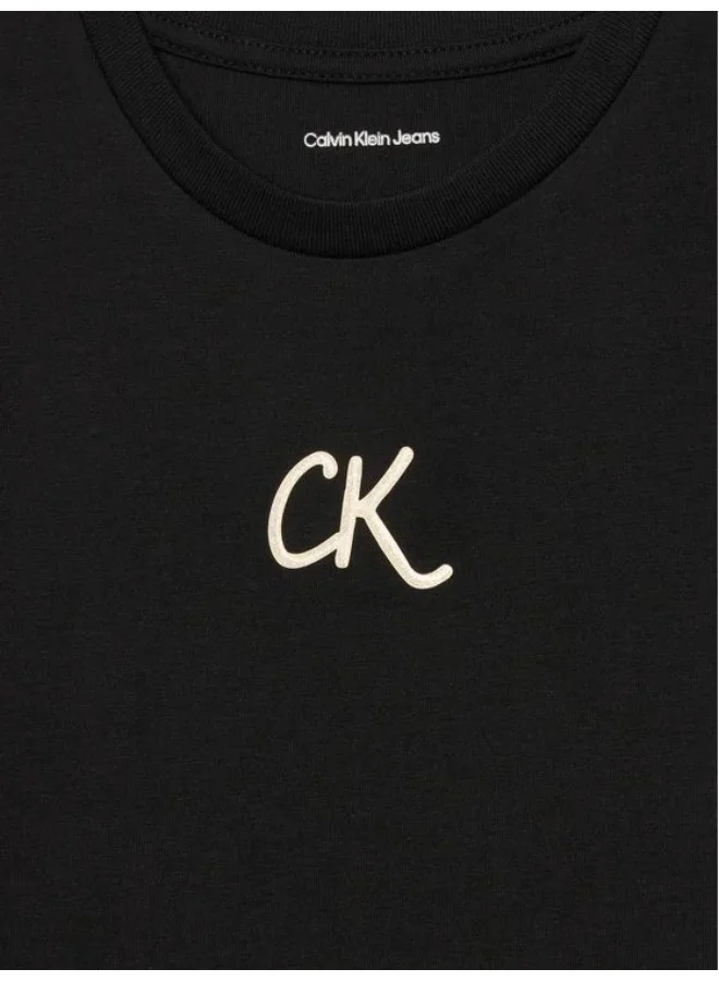 Calvin Klein Jeans Kids Glitter Crew Neck T-Shirt