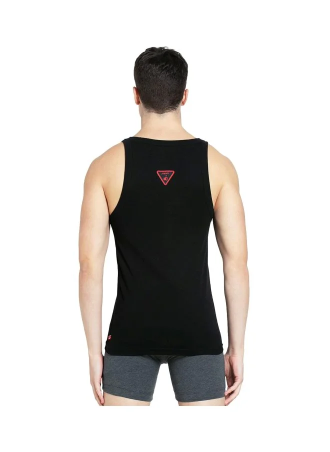 JOCKEY Jockey US26 Men Super Combed Cotton Rib Square Neckline Gym Vest