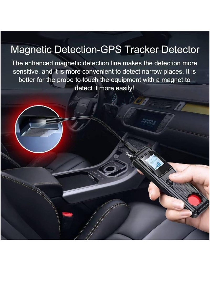 Arabest - New Design Hidden Camera Detectors, Aunty Hidden Detection Devices, Car GPS Tracker Detector, Wireless Signal Anti-Sneak Anti-Monitoring Scan Tracker Detector IR Camera Detector Black - Image 1