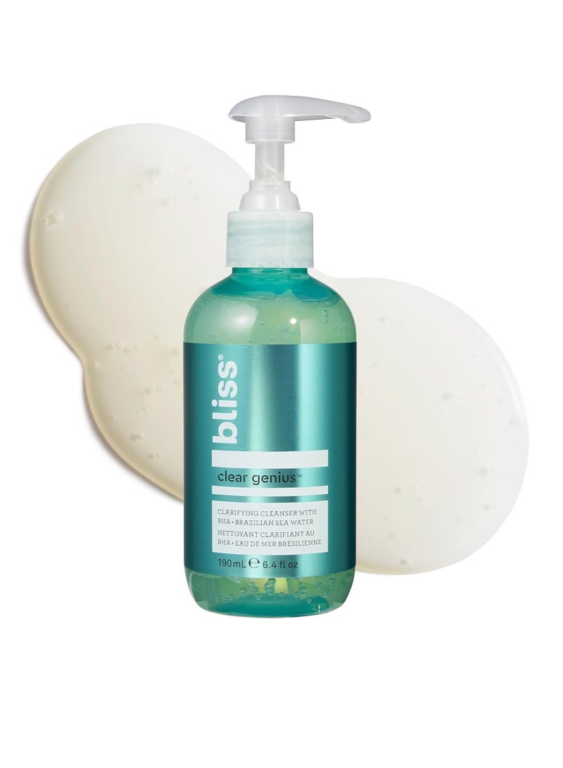 BLISS Clear Genius Clarifying Gel Cleanser | Non-Irritating | Clean | Cruelty-Free | Paraben Free | Vegan | 6.4 oz - Image 1