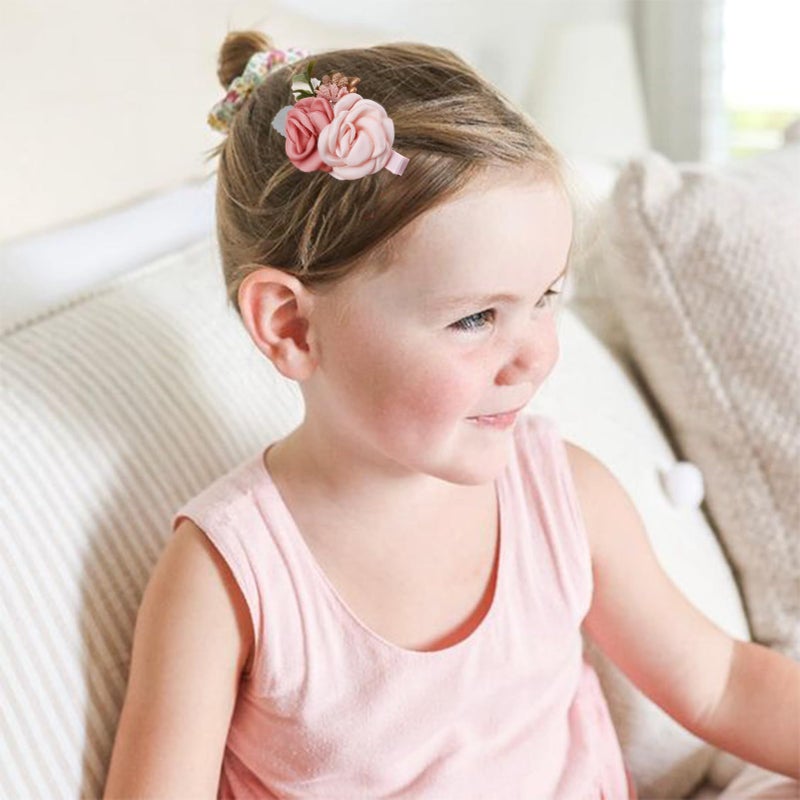 BFNAAgirl Flower Hair Clip BFNAAgirl Baby Girl Hair Bows Hair Accessories Alligator Clips for Infants Toddlers Gift (one size, flower8059) - Image 2