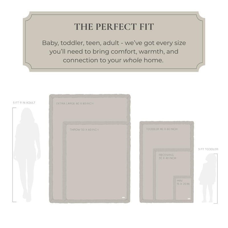 SARANONI Bamboni Luxury Baby Blanket | Cozy & Soft Plush Receiving Blankets | Perfect for Girls & Infant Baby Boy Blankets | Peach - 30â€ x 40" - Image 4