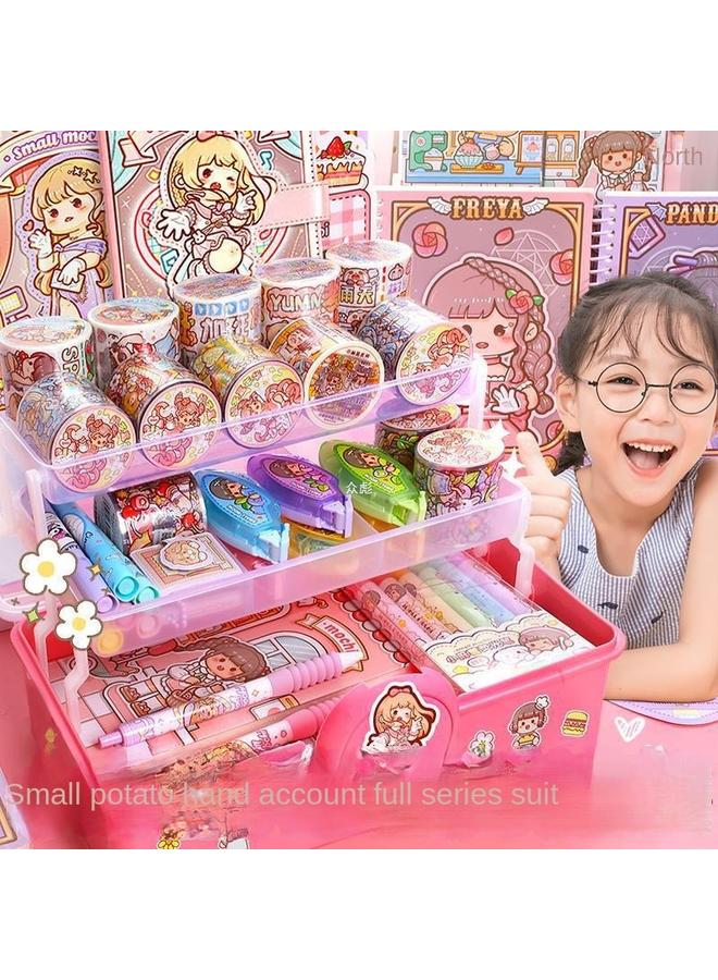 Bluejw Little Potato Hand Book Girl's Hand Book Suit Girl's Cute Hand Book Suit Gift Box New Product Little Potato Hand Book - Image 2